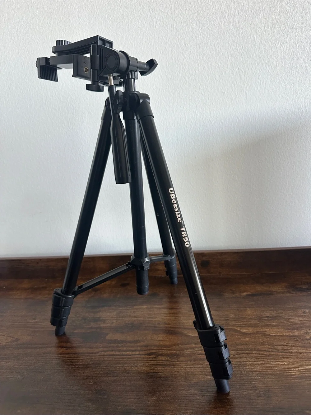 Black Adjustable Phone Tripod Mount